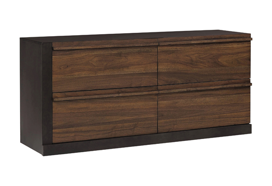 coaster-bedroom-Azalia-4-drawer-Dresser-Black-and-Walnut