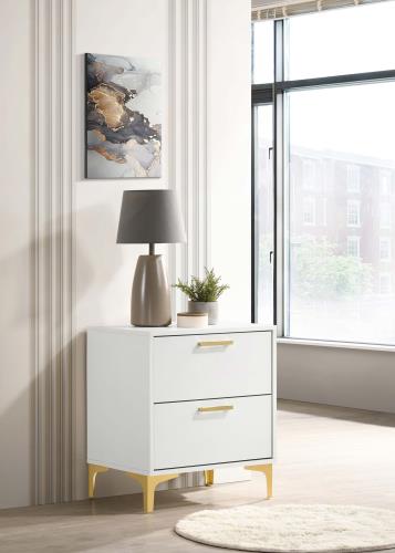 coaster-bedroom-Kendall-2-drawer-Nightstand-White