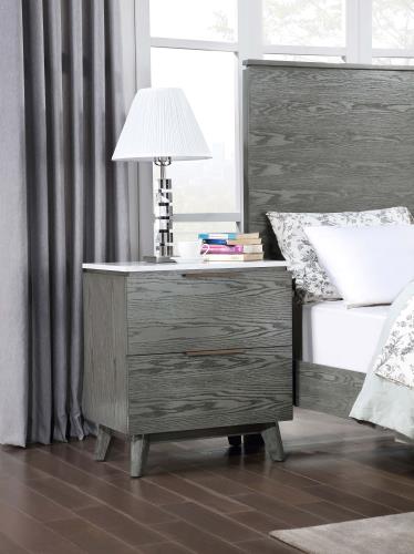 coaster-bedroom-Nathan-2-drawer-Nightstand-with-USB-Port-White-Marble-and-Grey