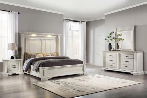 coaster-bedroom-Evelyn-4-piece-Queen-Bedroom-Set-with-Headboard-Lighting-Antique-White