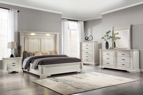 coaster-bedroom-Evelyn-5-piece-Queen-Bedroom-Set-with-Headboard-Lighting-Antique-White
