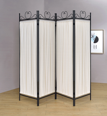 coaster-room-dividers-accents-Dove-4-panel-Folding-Screen-Beige-and-Black-hover