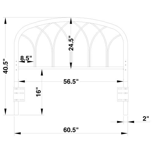 coaster-headboards-bedroom-Anderson-Queen-/-Full-Arched-Headboard-Black-4