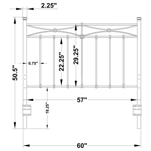 coaster-headboards-bedroom-Lane-Queen-/-Full-Metal-Headboard-Rustic-Bronze-5