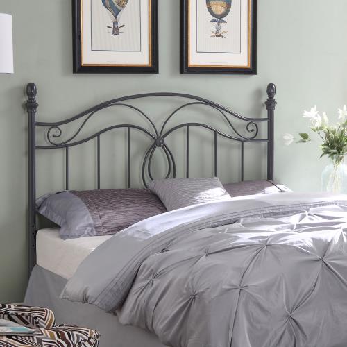 coaster-headboards-bedroom-Evan-Queen-/-Full-Scroll-Metal-Headboard-Dark-Grey-3