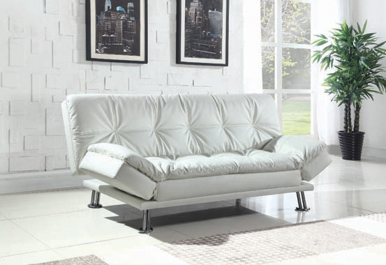 coaster-living-room-Dilleston-Tufted-Back-Upholstered-Sofa-Bed-White-hover