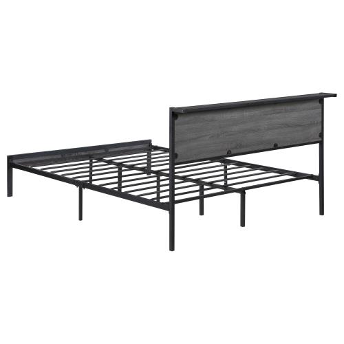 coaster-bedroom-Ricky-Full-Platform-Bed-Grey-and-Black-4