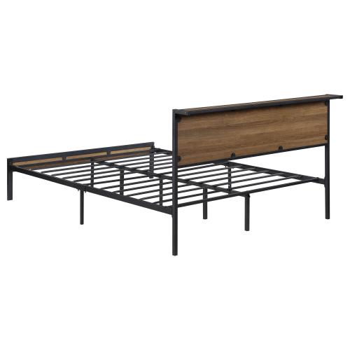 coaster-bedroom-Ricky-Queen-Platform-Bed-Light-Oak-and-Black-4