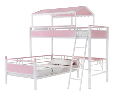 coaster-bedroom-Alexia-Twin-over-Twin-Workstation-Bunk-Bed-Pink-and-White