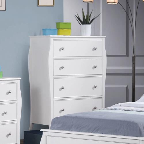 coaster-chests-bedroom-Dominique-4-drawer-Chest-Cream-White