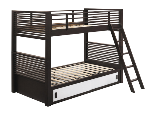 coaster-bedroom-Oliver-Twin-Over-Twin-Bunk-Bed-Java