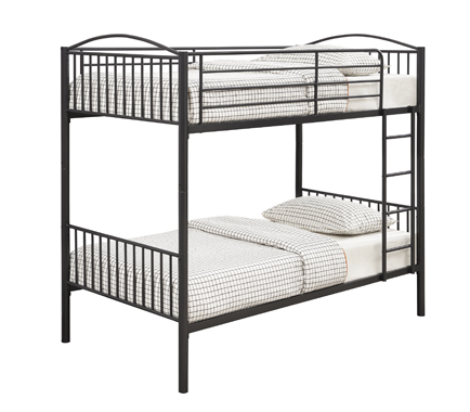 coaster-bedroom-Anson-Twin-Over-Twin-Bunk-Bed-with-Ladder
