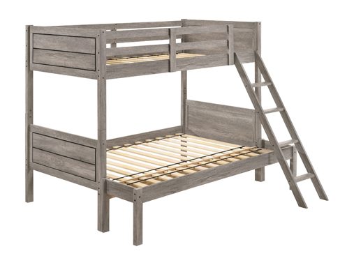 coaster-bedroom-Ryder-Twin-Over-Full-Bunk-Bed-Weathered-Taupe