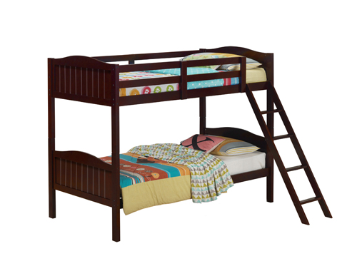 coaster-kids-beds-kids-bedroom-bedroom-Arlo-Twin-Over-Twin-Bunk-Bed-with-Ladder-Espresso