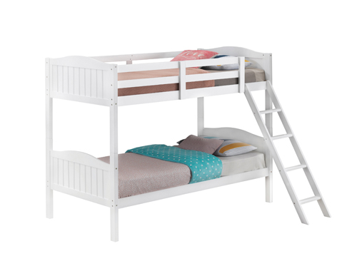 coaster-kids-beds-kids-bedroom-bedroom-Arlo-Twin-Over-Twin-Bunk-Bed-with-Ladder-White