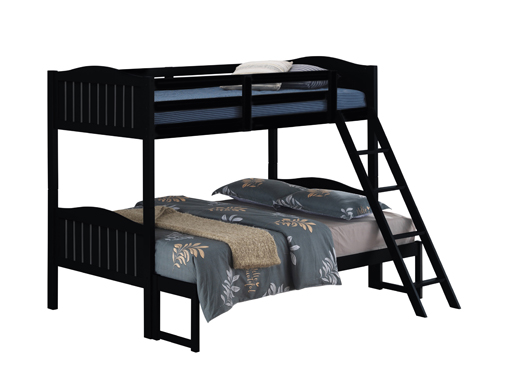 coaster-kids-beds-kids-bedroom-bedroom-Arlo-Twin-Over-Full-Bunk-Bed-with-Ladder-Black