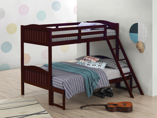 coaster-kids-beds-kids-bedroom-bedroom-Arlo-Twin-Over-Full-Bunk-Bed-with-Ladder-Espresso-hover