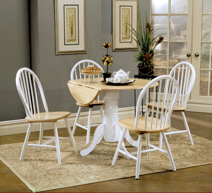 coaster-dinettes-breakfast-nooks-kitchen-dining-Allison-Drop-Leaf-Round-Dining-Table-Natural-Brown-and-White-hover