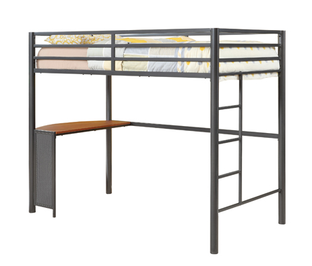 coaster-bunk-loft-beds-kids-bedroom-bedroom-Fisher-Twin-Workstation-Loft-Bed-Gunmetal