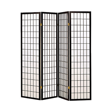 coaster-room-dividers-accents-Roberto-4-panel-Folding-Screen-Black-and-White