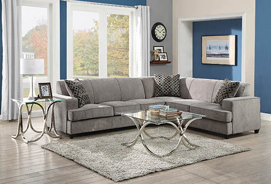 coaster-living-room-Tess-L-shape-Sleeper-Sectional-Grey-hover
