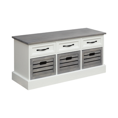 coaster-bedroom-Alma-3-drawer-Storage-Bench-White-and-Weathered-Grey
