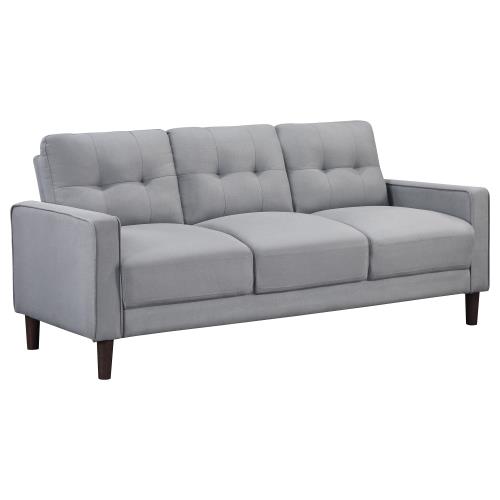 coaster-living-room-Bowen-3-piece-Upholstered-Track-Arms-Tufted-Sofa-Set-Grey-hover