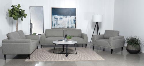 coaster-living-room-Rilynn-3-piece-Upholstered-Track-Arms-Sofa-Set-Grey