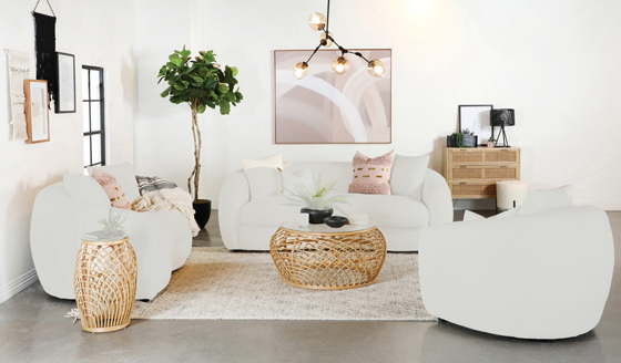 coaster-living-room-sets-living-room-Isabella-2-piece-Upholstered-Tight-Back-Living-Room-Set-White-hover