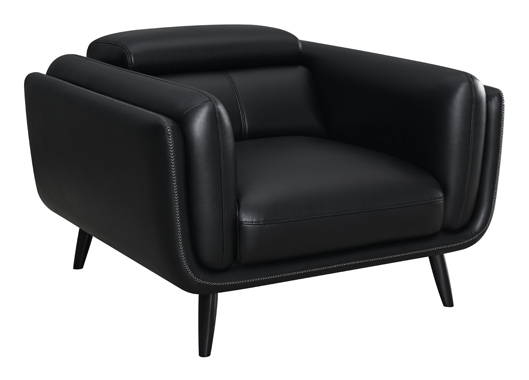 coaster-accent-chairs-living-room-Shania-Track-Arms-Chair-with-Tapered-Legs-Black