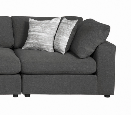 coaster-living-room-Serene-Upholstered-Corner-Charcoal