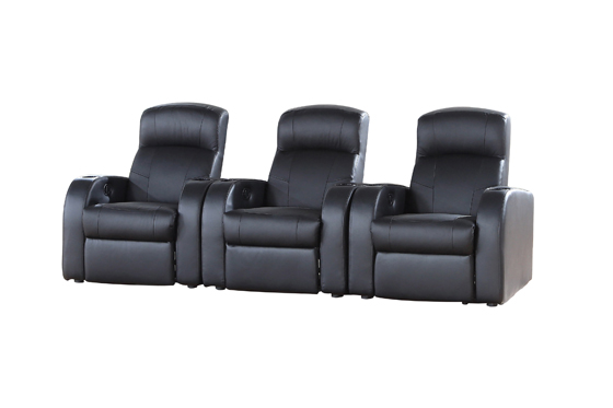 coaster-living-room-Cyrus-Upholstered-Recliner-Living-Room-Set-Black