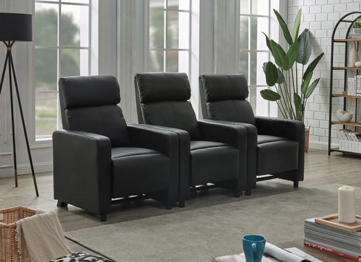 coaster-living-room-Toohey-Upholstered-Tufted-Recliner-Living-Room-Set-Black-hover