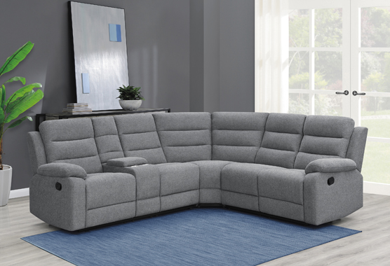 coaster-living-room-David-3-piece-Upholstered-Motion-Sectional-with-Pillow-Arms-Smoke-hover