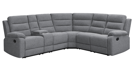 coaster-living-room-David-3-piece-Upholstered-Motion-Sectional-with-Pillow-Arms-Smoke