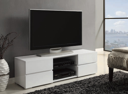 coaster-bedroom-Galvin-4-drawer-TV-Console-Glossy-White-hover