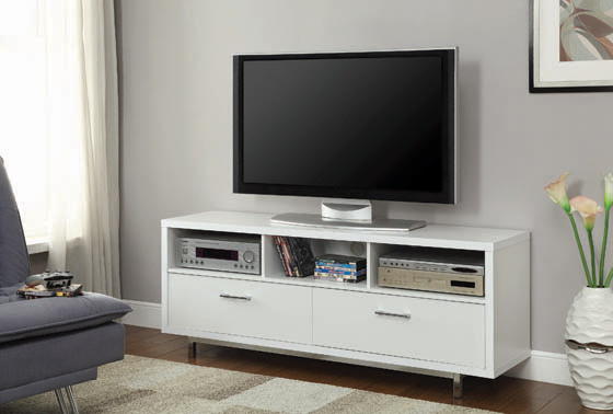 coaster-bedroom-Casey-2-drawer-Rectangular-TV-Console-White-hover