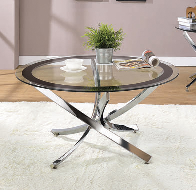 coaster-coffee-tables-living-room-Brooke-Glass-Top-Coffee-Table-Chrome-and-Black-hover