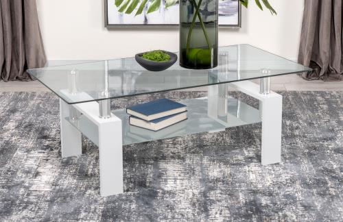 coaster-living-room-Dyer-Rectangular-Glass-Top-Coffee-Table-With-Shelf-White