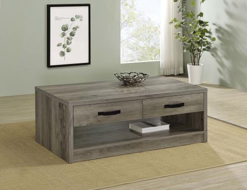coaster-living-room-Felix-2-drawer-Rectangular-Engineered-Wood-Coffee-Table-Grey-Driftwood