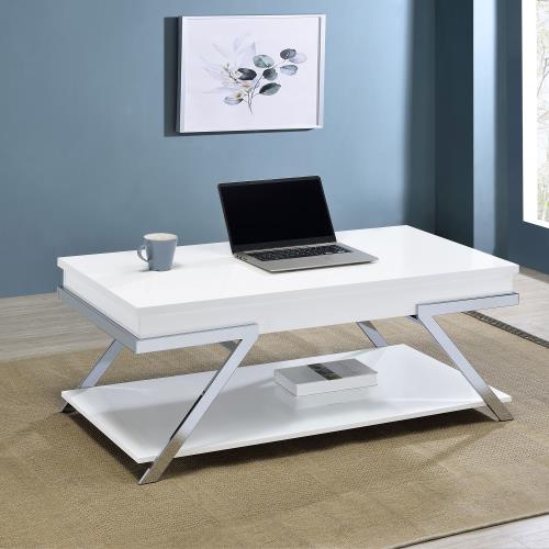 coaster-living-room-Marcia-Wood-Rectangular-Lift-Top-Coffee-Table-White-High-Gloss-and-Chrome