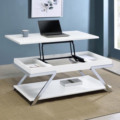 coaster-living-room-Marcia-Wood-Rectangular-Lift-Top-Coffee-Table-White-High-Gloss-and-Chrome-hover