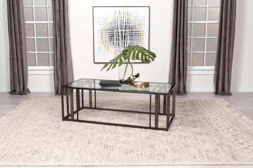 coaster-living-room-Adri-Rectangular-Glass-Top-Coffee-Table-Clear-and-Black-Nickel