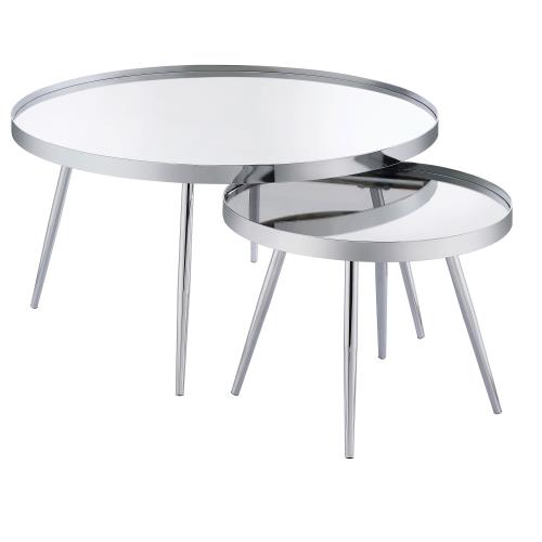 coaster-living-room-Kaelyn-2-Piece-Round-Mirror-Top-Nesting-Coffee-Table-Chrome-hover