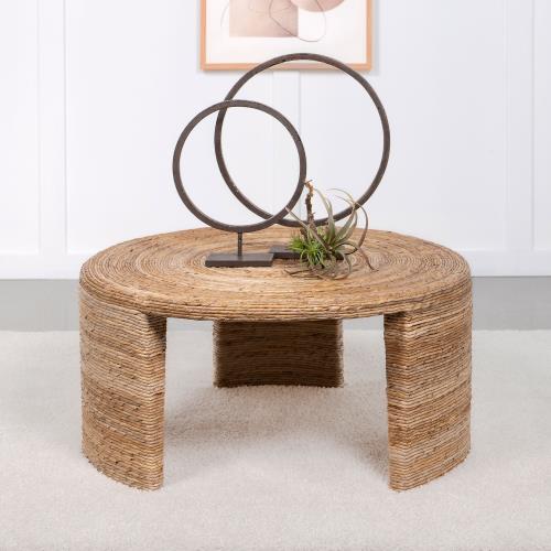 coaster-living-room-Artina-Woven-Rattan-Round-Coffee-Table-Natural-Brown