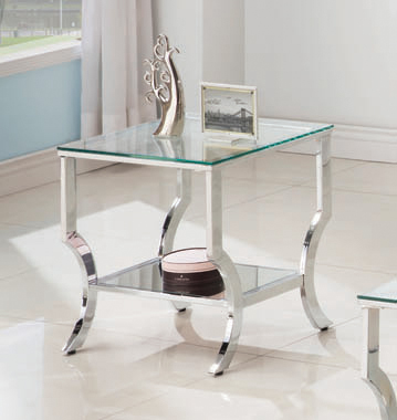 coaster-bedroom-Saide-Square-End-Table-with-Mirrored-Shelf-Chrome-hover