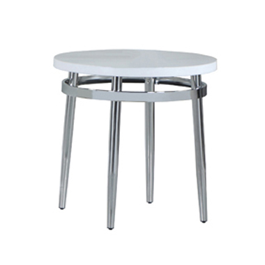 coaster-bedroom-Avilla-Round-End-Table-White-and-Chrome