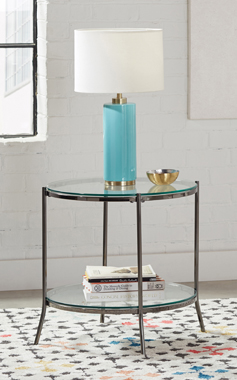 coaster-bedroom-Laurie-Round-Glass-Top-End-Table-Black-Nickel-and-Clear-hover