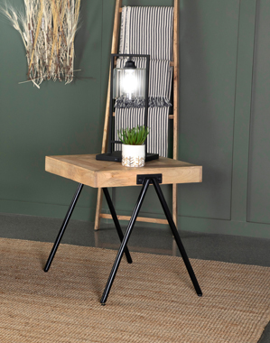 coaster-bedroom-Avery-Square-End-Table-with-Metal-Legs-Natural-and-Black-hover