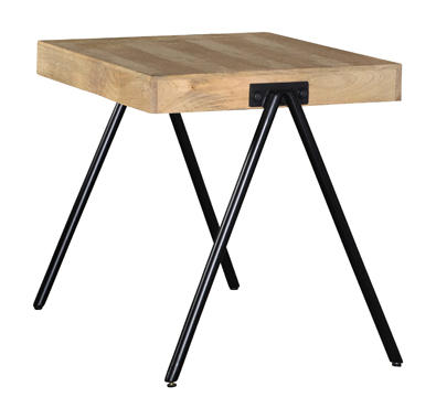 coaster-bedroom-Avery-Square-End-Table-with-Metal-Legs-Natural-and-Black